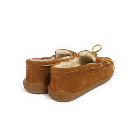 Minnetonka Mens Piled Lined Hardsole Classic Suede Moccasins Size 10 main image 9